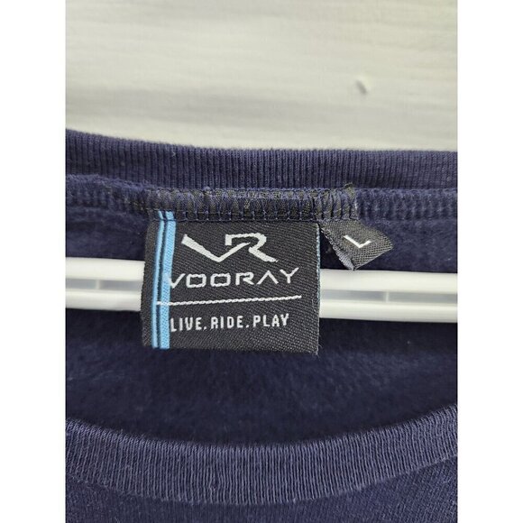Vooray Live Ride Play Sweatshirt Navy Large - Picture 4 of 8